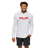 PUR Basketball White / Red Paris 2024 Men's Sports Warmup Hoodie