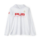 PUR Basketball White / Red Paris 2024 Men's Sports Warmup Hoodie