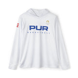 PUR Basketball White / Blue Paris 2024 Men's Sports Warmup Hoodie