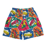 Comic Poof Art Unisex mesh shorts