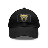 Steelers Helmet Dad Hat with Leather Patch