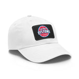 Pistons Dad Hat with Leather Patch