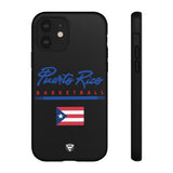 Puerto Rico Basketball Black Case