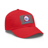 76ers Dad Hat with Leather Patch