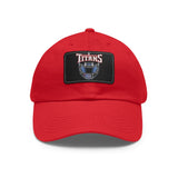 Titans Helmet Dad Hat with Leather Patch