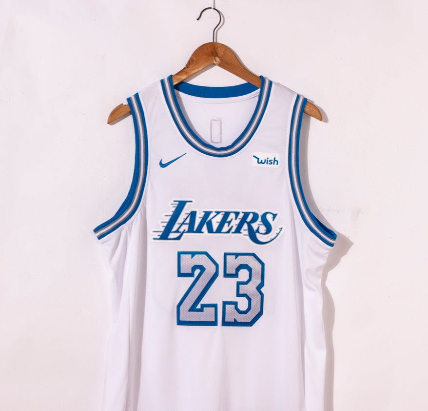 Lebron James Los Angeles Lakers White Jersey*