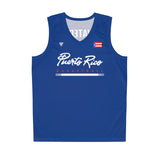 Puerto Rico Basketball Waters Custom Blue Jersey