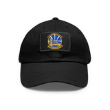 Warriors Dad Hat with Leather Patch