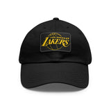 Lakers Dad Hat with Leather Patch