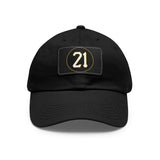 21 Dad Hat with Leather Patch