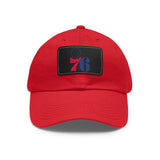 76ers Dad Hat with Leather Patch