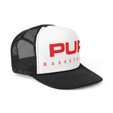 PUR Basketball red Trucker Caps