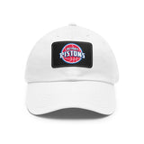 Pistons Dad Hat with Leather Patch