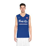 Puerto Rico Basketball Waters Custom Blue Jersey