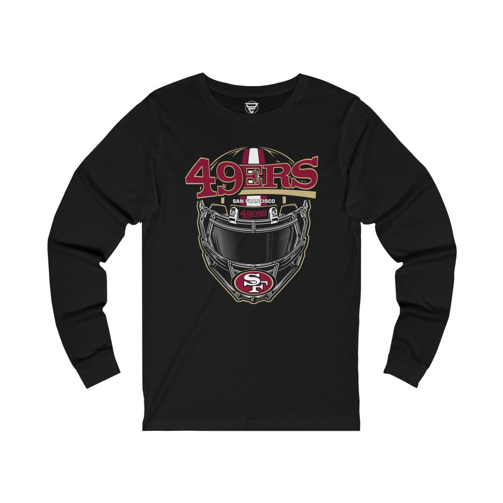 49ers Helmet NFL Long Sleeve Tee