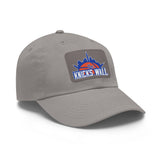 Knicks Dad Hat with Leather Patch