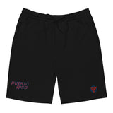 Puerto Rico Embroidery Logo Men's fleece shorts