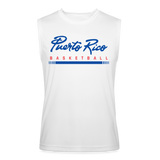 Puerto Rico Basketball Men’s Dri-Fit Sleeveless Shirt - white