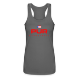 PUR Basketball Women’s Dri-Fit Racerback Tank Top - charcoal